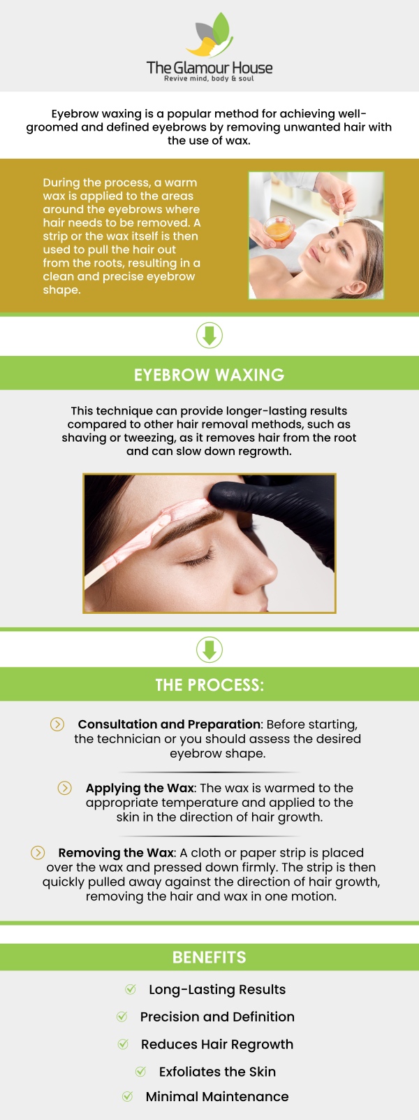 At Glamour House Antiaging Clinic, we specialize in professional eyebrow waxing to give you well-defined, perfectly shaped brows that complement your natural features. Our skilled estheticians use high-quality products and precision techniques to ensure a comfortable experience and long-lasting results. Whether you're looking for a clean-up or a dramatic shape, our experienced team customizes each session to meet your individual preferences, leaving you with eyebrows that frame your face beautifully. For more information, contact us or schedule an appointment online. We are conveniently located at 2002 N Midland Dr Suite A, Midland, TX 79707. At Glamour House Antiaging Clinic, we specialize in professional eyebrow waxing to give you well-defined, perfectly shaped brows that complement your natural features. Our skilled estheticians use high-quality products and precision techniques to ensure a comfortable experience and long-lasting results. Whether you're looking for a clean-up or a dramatic shape, our experienced team customizes each session to meet your individual preferences, leaving you with eyebrows that frame your face beautifully. For more information, contact us or schedule an appointment online. We are conveniently located at 2002 N Midland Dr Suite A, Midland, TX 79707.